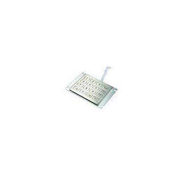 20 Keys Wired Ps / Rs232 Stainless Steel Keyboard , 20 Button Keypad