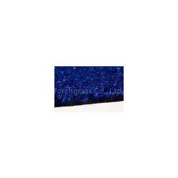 7300Dtex Blue Synthetic Turf Grass Commercial Artificial Turf For Decoration