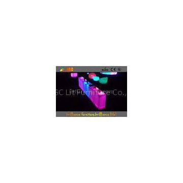 Colors Change LED Bar Tables , Banquet & Party Glowing Bar Furniture