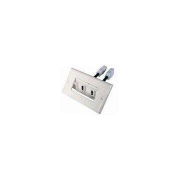 1080p 2 port HDMI Wall Plate 19 Pins Female Connector For A / V Receivers / HDTV