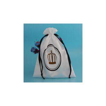 Large Drawstring Wedding Satin Cloth Bag For Packing