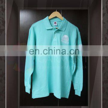 Custom Promotion Design 100% Cotton Short Sleeves Men Polo T Shirt