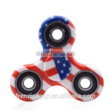 America USA flag Anti stress hand finger spinner