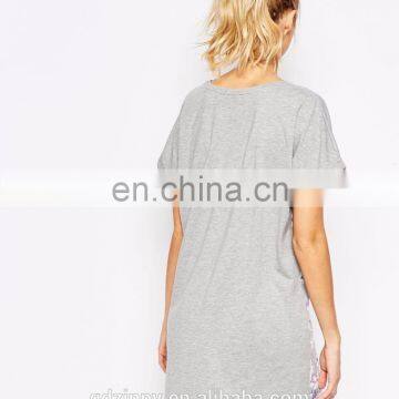 Oversized T-Shirt in Floral Print Maternity Pajama Sleepwear photo-2