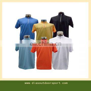 sport polo shirt with zipper