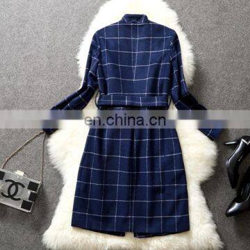 2016 Newly Fashion Beautiful Plaid Shirt for Light Mature or Coat for Young Lady photo-4