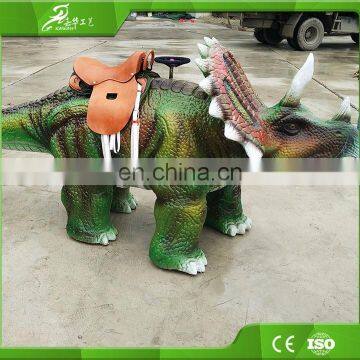 KAWAH 3.5 Meters Long Dinosaur Rides Robotic Triceratops Ride photo-5