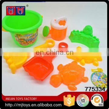 Meijin Hot selling cheap plastic animal shape colorful sand beach toys set for sale