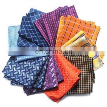 Various Design Silk Woven Pocket Square MOQ 50pcs