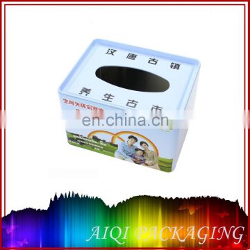 tissue paper tin box/tissue tin box packaging/gift tin box