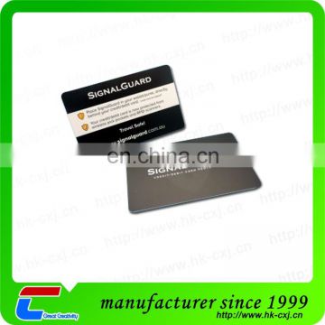 Low Cost Anti-theft Safety Guard No Sleeve RFID Blocking Card