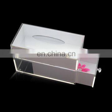 Multi-Functional Design Family / Car / Hotel Plastic Acrylic Tissue Box Hotel Facial Tissue Box