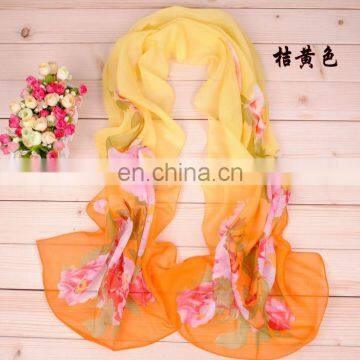 Suppliers Wholesale Cheap Fashion Design Chiffon Lady Scarf photo-5