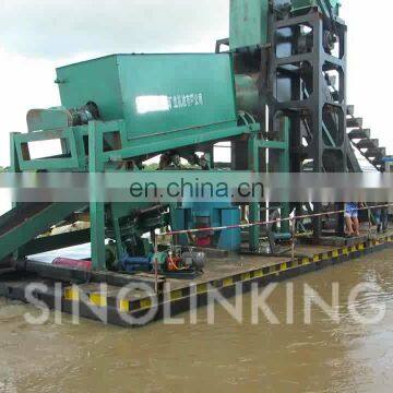 SINOLINKING Bucket Chain Gold Dredger for Gold