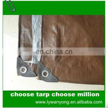 160gsm brown silver pe roofing tarpaulin canvas sheet price