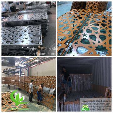 Powder coated Architectural aluminum facade sheet aluminum cladding panels laser cut