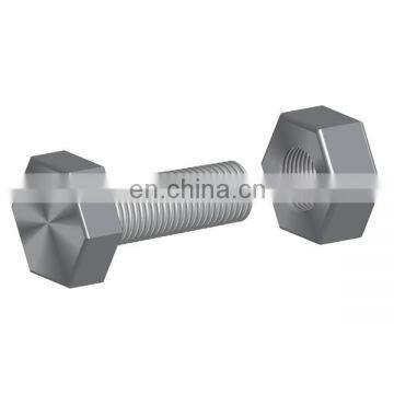 Factory price stainless steel 304 316 316L hex bolts and nuts