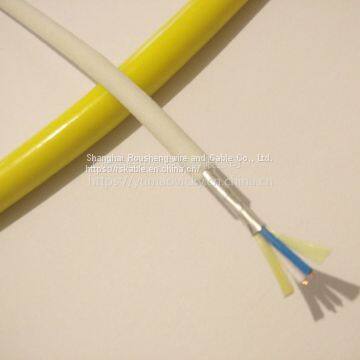 Anti-microbial Erosion Cable Rov Wire Umbilical Yellow Sheath Color