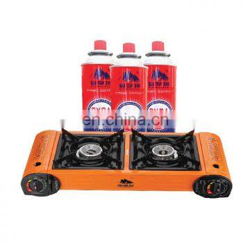 China universal gas bbq burner double and portable gas stove