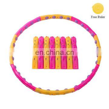 New Design Fitness Detachable Hula Circle Plastic Body Shaping Hula Circle Magnetic