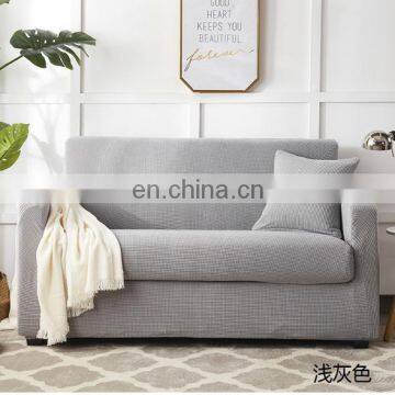 Amazon Supplier Slipcover Sofa Cover Check Pattern Pure Color Stretch Sofa Cover photo-2