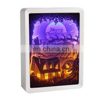 Led Papercut Paper Carving Night Light DIY Handmade 3D Paper Sculpture Lamp Creative Bedroom Decor Christmas photo-4
