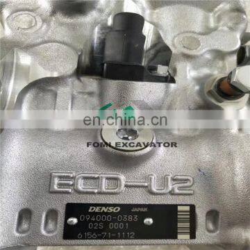 Excavator PC400-7 Engine Fuel Injector Pump 6156-71-1130