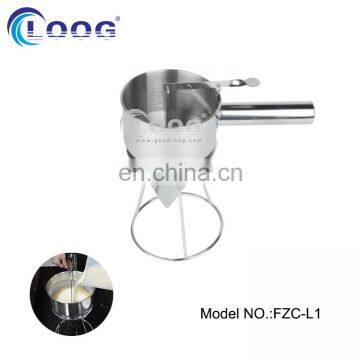 Commercial Use Snack Cooking Equipment Waffle Dispenser Stainless Steel Funnel For Kitchen