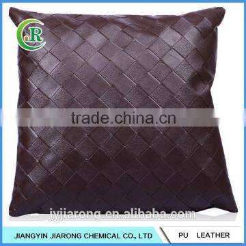 Weave Pattern Faux Leather Sofa Couch Cushion