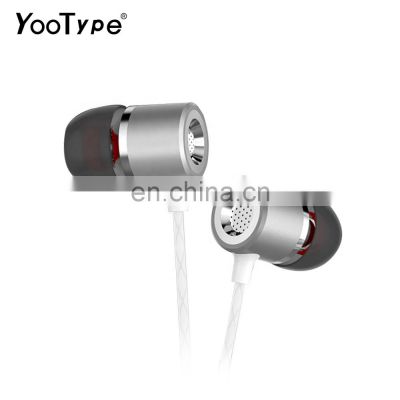 YooType earphone android cellphone calling or listening to mucic waterproof wired earphone sporsts headphone