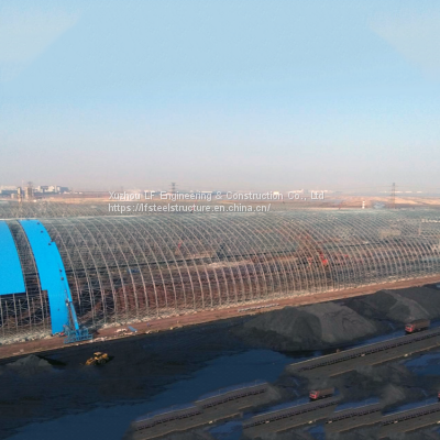 Factory Price Thermal Power Plant Design Construction Building Dome Steel Coal Storage Shed photo-3