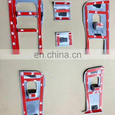 For Tesla Model3 Interior Door Armrest Panel Window Lift Switch Panel Frame Trim Buttons Cover Decoration Frame Accessories