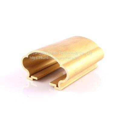 Golden Color Extruded Brass Bar Brass Handrail