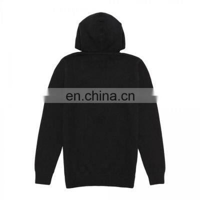 Cashmere Wool Mens Knit Hooded Pullover Sweater photo-2