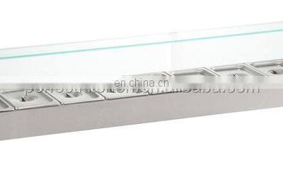 Counter Top Bain Marie Refrigerator / Stainless Steel Salad Counter photo-4