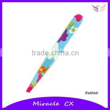 Colorful Printing Eyebrows Cute Tweezers