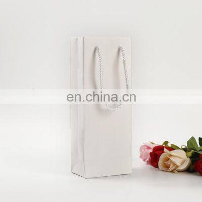 Wholesale High End Colorful Kraft Paper Shopping Gift Bag Liquor Packaging Recyclable Twisted Nylon Handle Bag for Wine photo-3