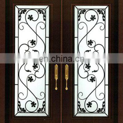 48 Inches Exterior Front Wrought Iron Main Front Door Design With Opening Window photo-4