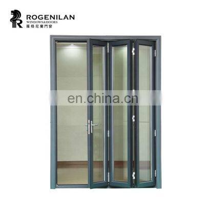 ROGENILAN 75 series bifold Aluminium frame glass doors