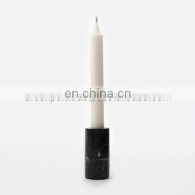 black marble candle holder