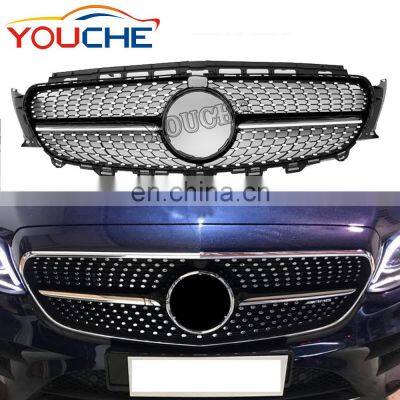 Diamond radiator front bumper grille mesh for Mercedes Benz E class W213 W238 C238  2016-2020