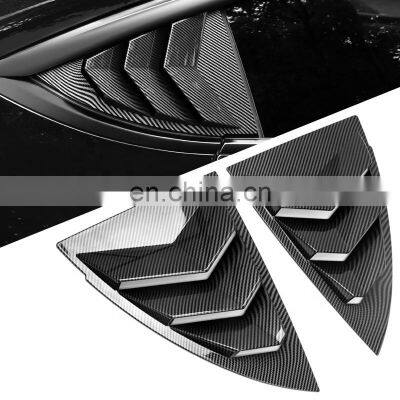 Car Rear Quarter Panel Side Vent Window Louver Blinds Car Styling For Tesla Model Y 2021