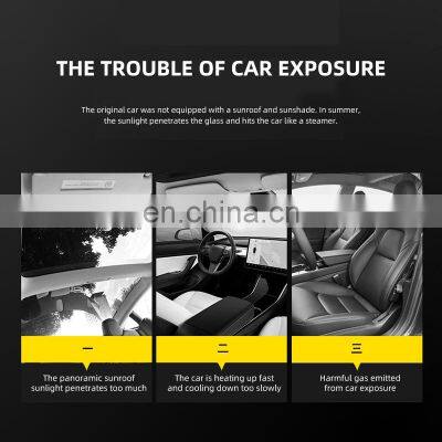 Model 3 Universal Car Accessories Retractable Car Window Sunshade For Tesla photo-5