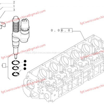 FPT IVECO CASE Cursor13 F3BE0684A B001 504003647 FUEL SYSTEM INJECTOR 500390845