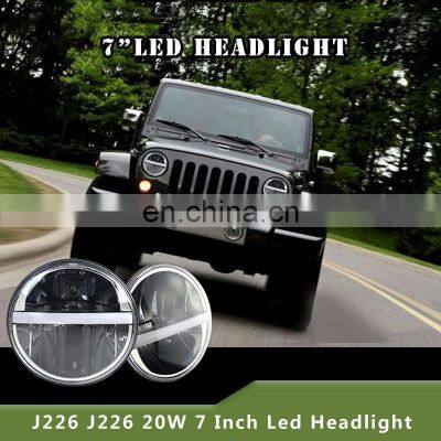 7-дюймовый светодиодный фара для замены головного фонаря для Jeep Wrangler JK photo-2