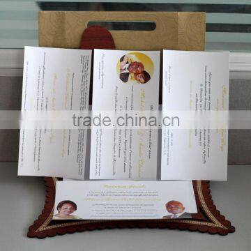 Ideal Elegant Wooden Wedding Invitation With Handbag 2016