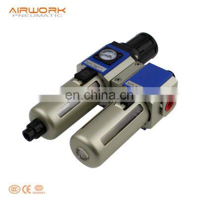 GFC Airtac Type FRL Air Filter Regulator Lubricator Unit Combination Two Union photo-2