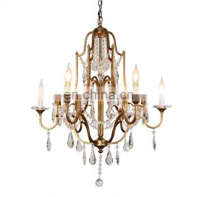 Wedding centerpiece Bronze crystal chandelier stage decoration props