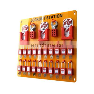 High Quality Organic Glass 24 Tagout 20 Padlock Safety Lockout Stations