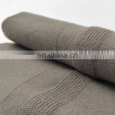 Low price China manufacturer fashion circular jacket sweater flat solid rib knit fabric